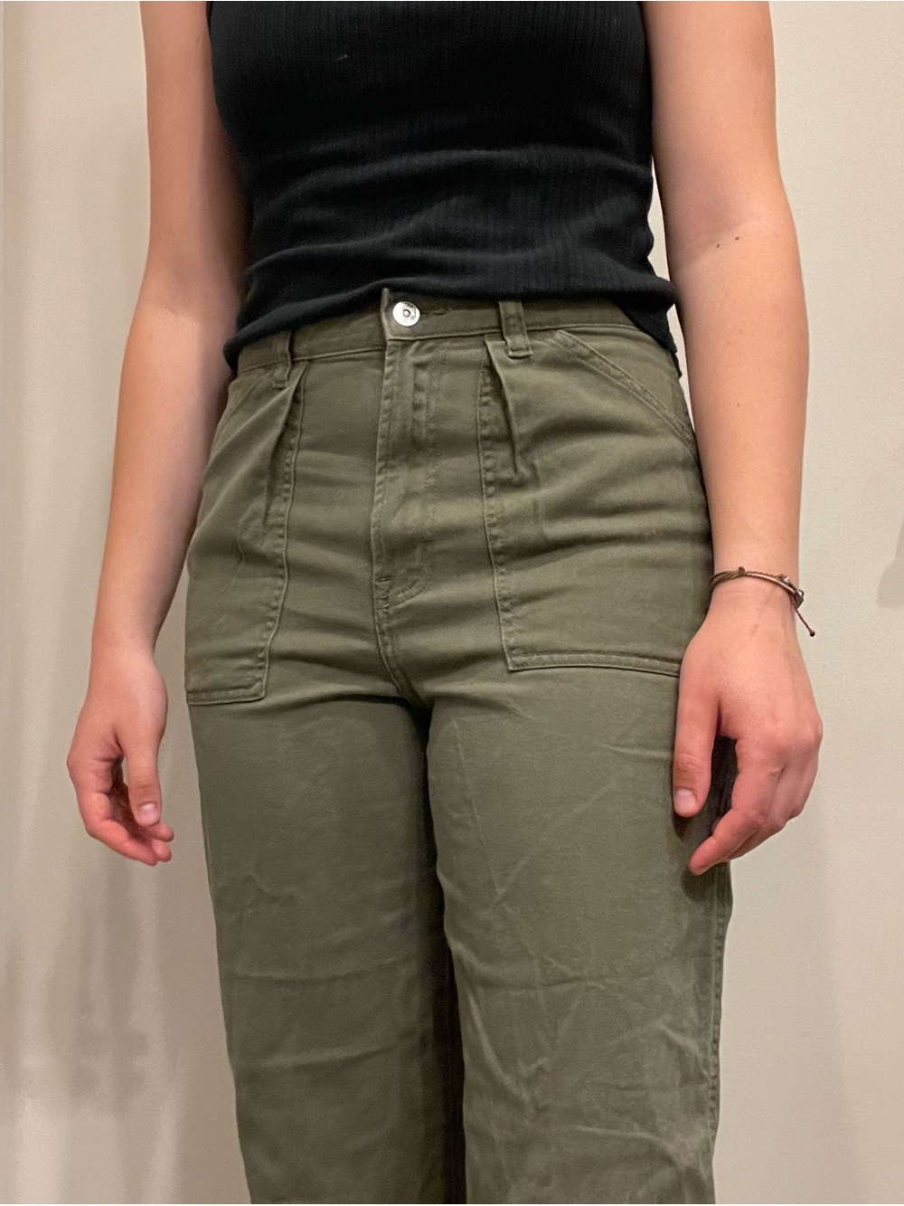 H&M Green Carpenter Pants